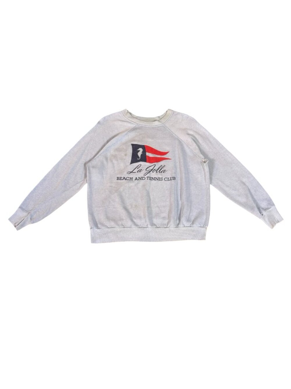 Vintage 1990s La Jolla Beach & Tennis Club Light Blue Sweatshirt